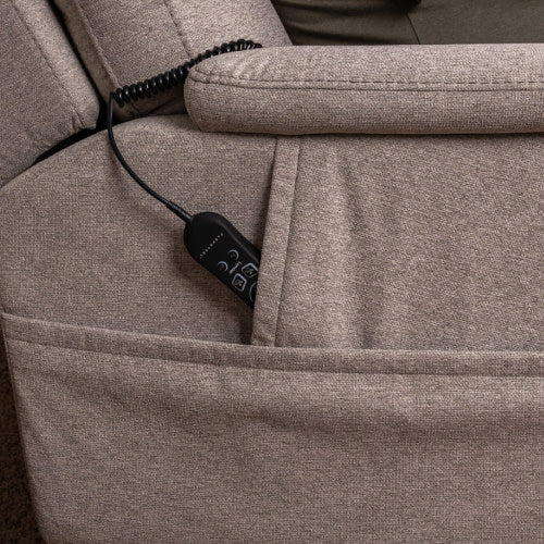 Zecliner Model 1 Fabric Power Lift Sleep Recliner with Power Headrest & Lumbar