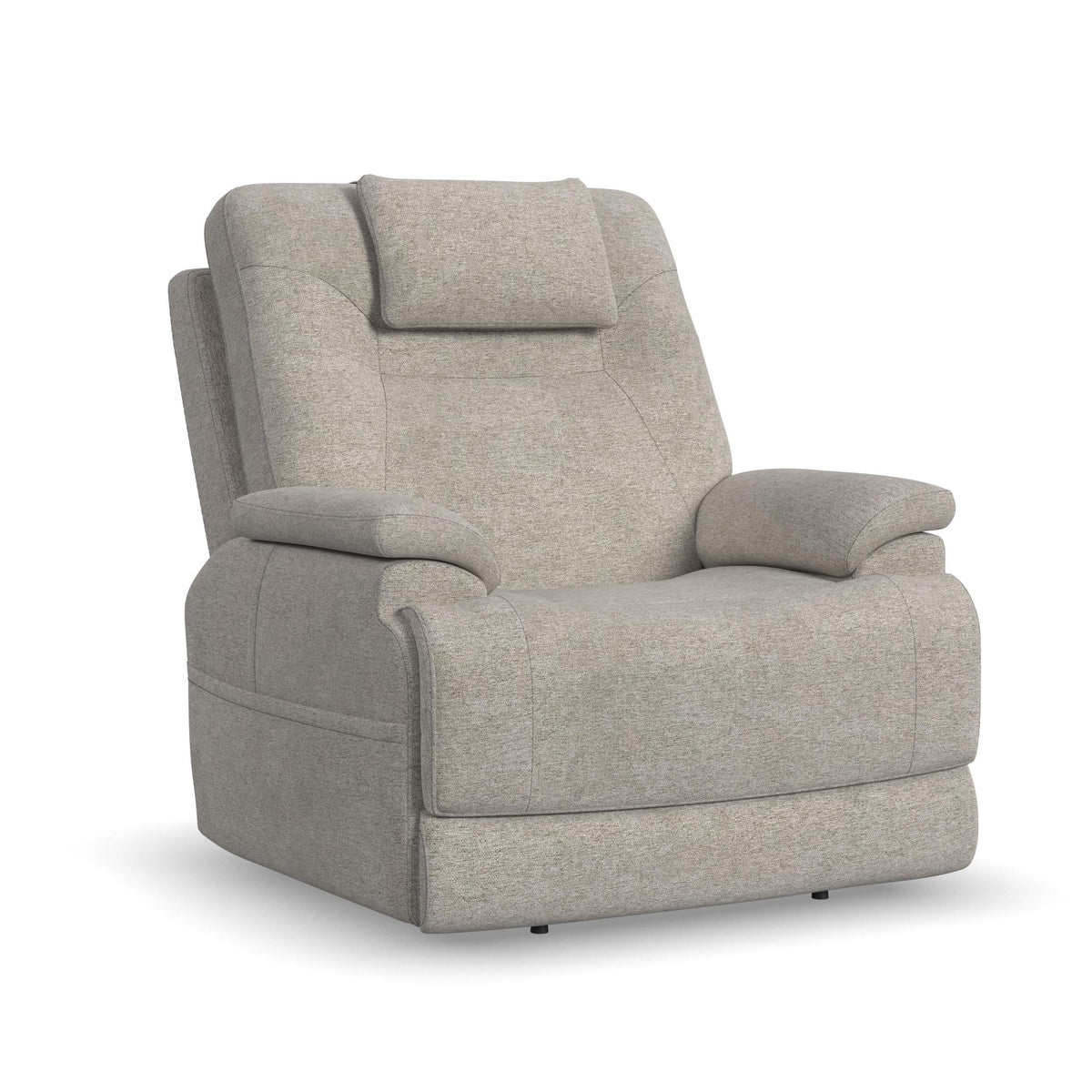 Zecliner Model 2+ Fabric Power Lift Sleep Recliner with Power Headrest, Lumbar, Heat & Massage