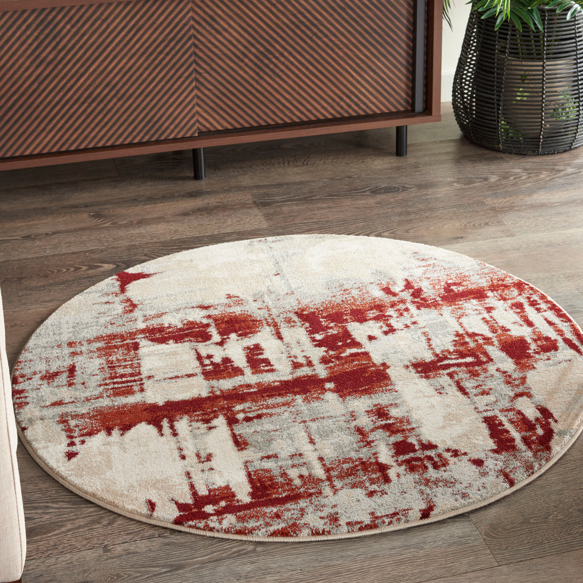 Maxell MAE14 Ivory/Red Rug