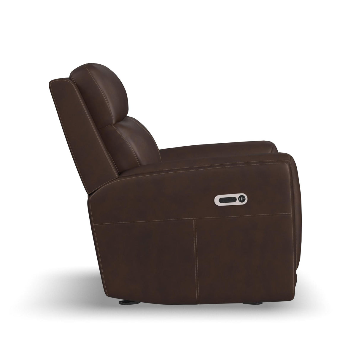 Alister Leather Power Gliding Recliner with Power Headrest and Lumbar