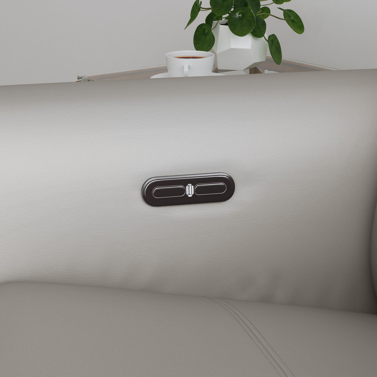 Aurora Leather Power Recliner with Power Headrest