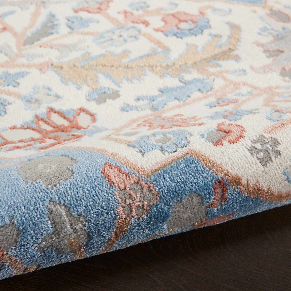 Elation ETN09 Ivory Blue Rug