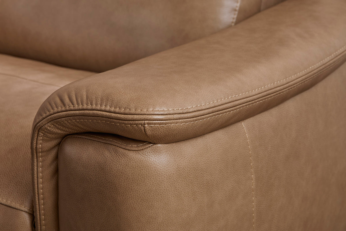 Camden Leather Power Recliner with Power Headrest