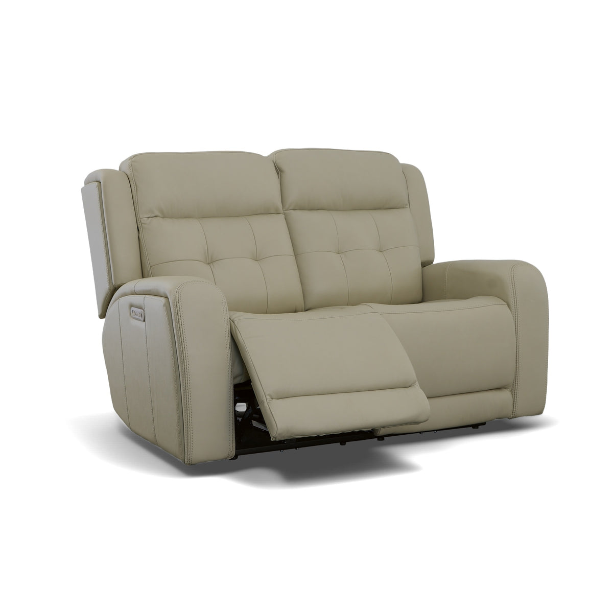 Grant Leather Power Reclining Loveseat with Power Headrests