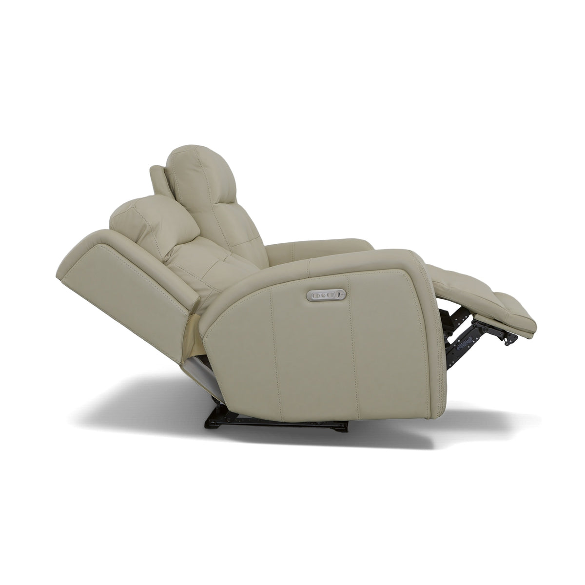 Grant Leather Power Reclining Loveseat with Power Headrests