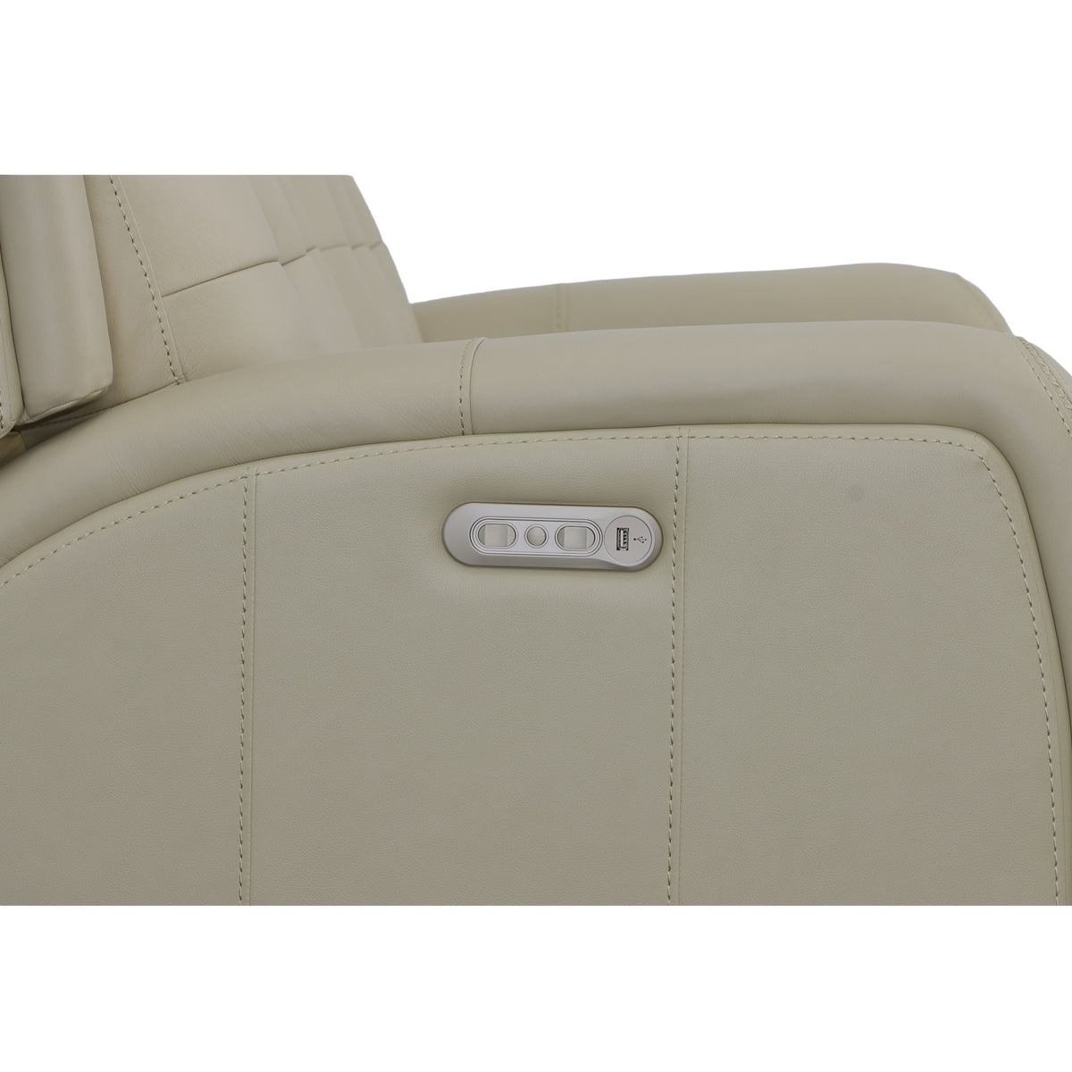 Grant Leather Power Reclining Loveseat with Power Headrests