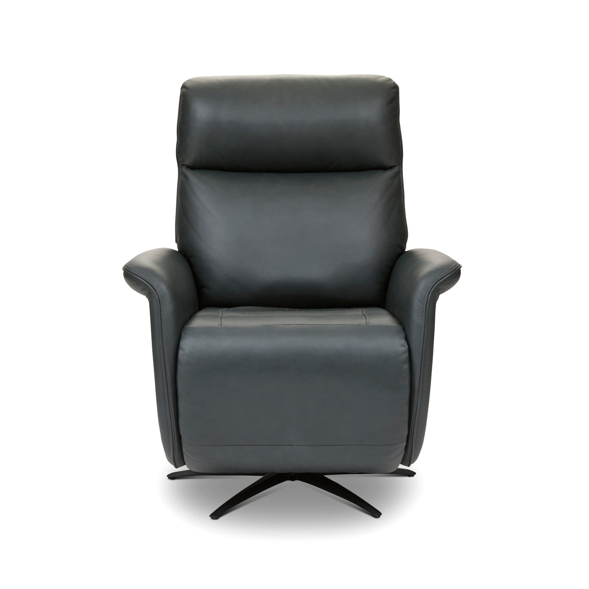 Haven Leather Power Swivel Recliner with Power Headrest, Lumbar, Heat, Massage & Ventilation