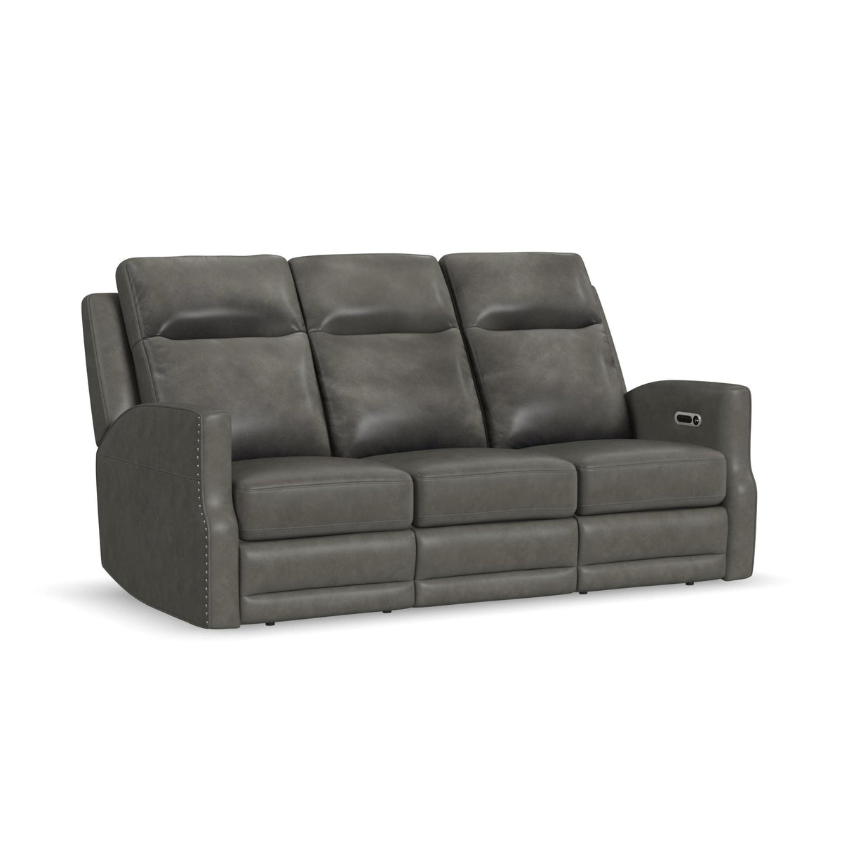 Maxwell Leather Power Reclining Sofa with Power Headrests and Lumbar