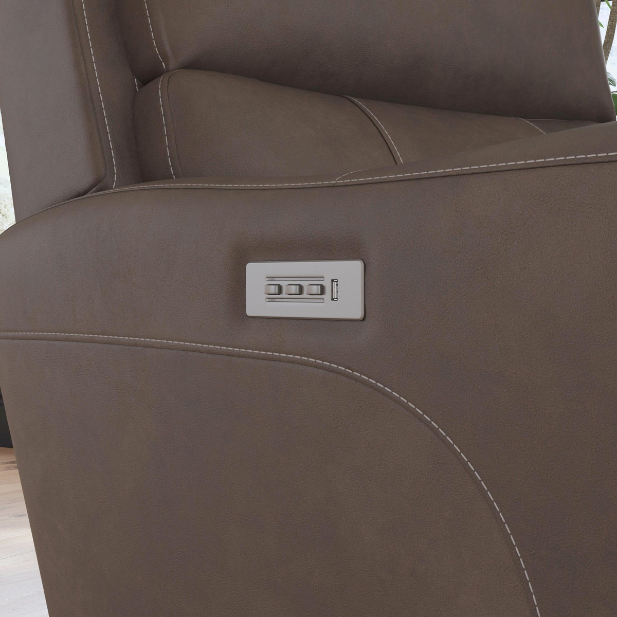 Carter Fabric Power Recliner with Power Headrest & Lumbar