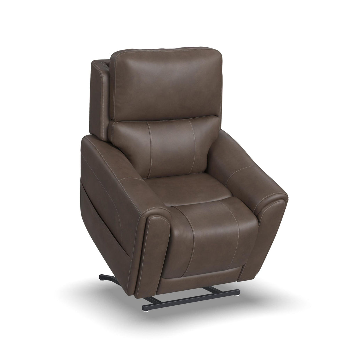 Carter Fabric Power Lift Recliner with Power Headrest, Lumbar, Heat & Massage