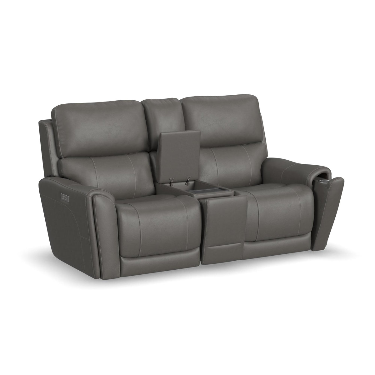 Carter Fabric Power Reclining Loveseat with Console & Power Headrests & Lumbar