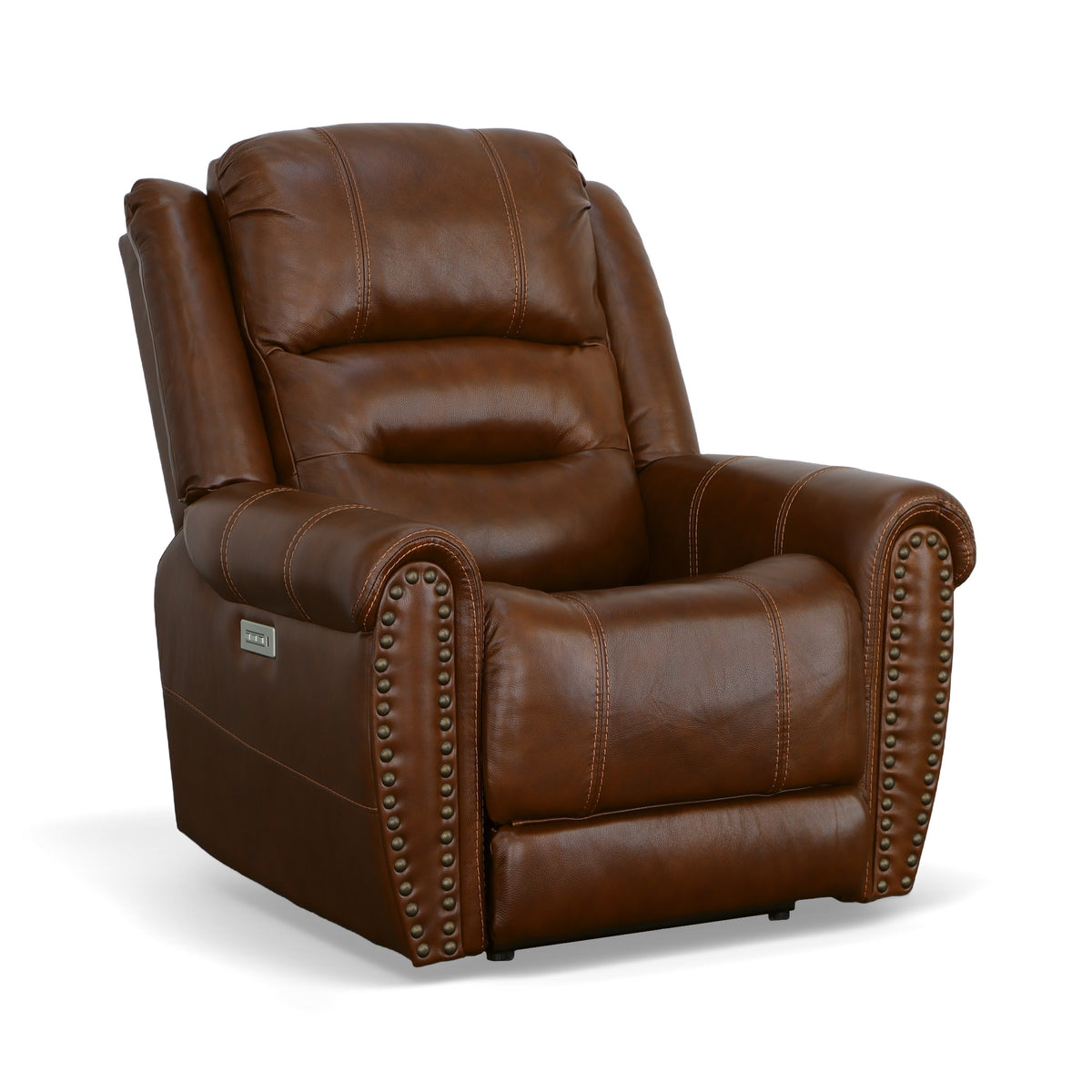 Oscar Leather Power Recliner with Power Headrest
