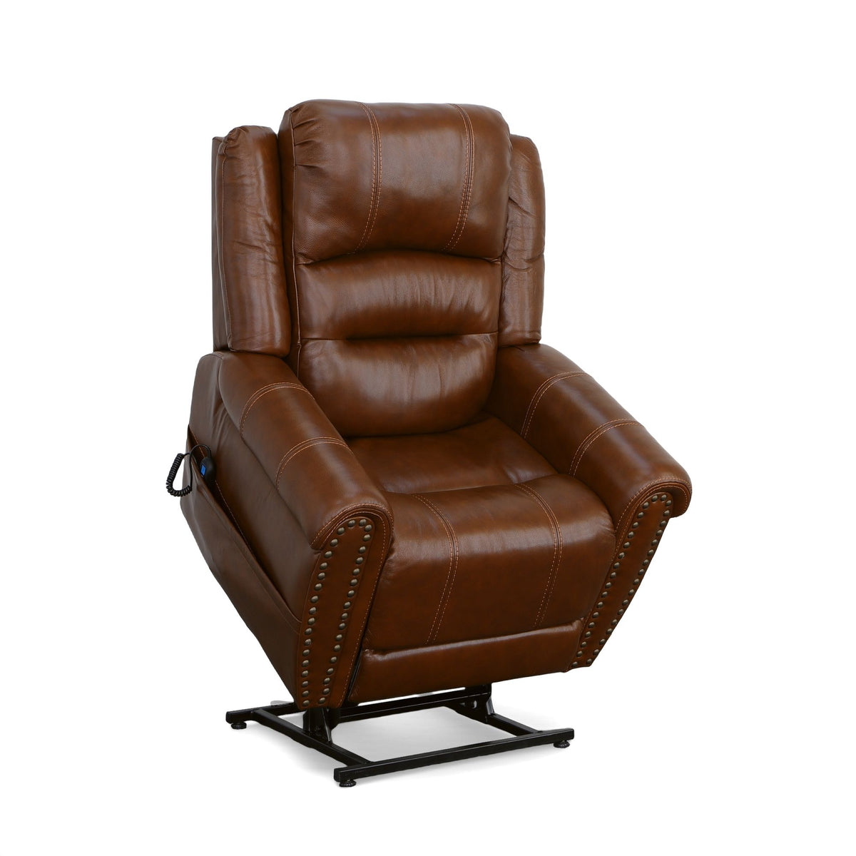 Oscar Leather Power Lift Recliner with Right-Hand Control & Power Headrest