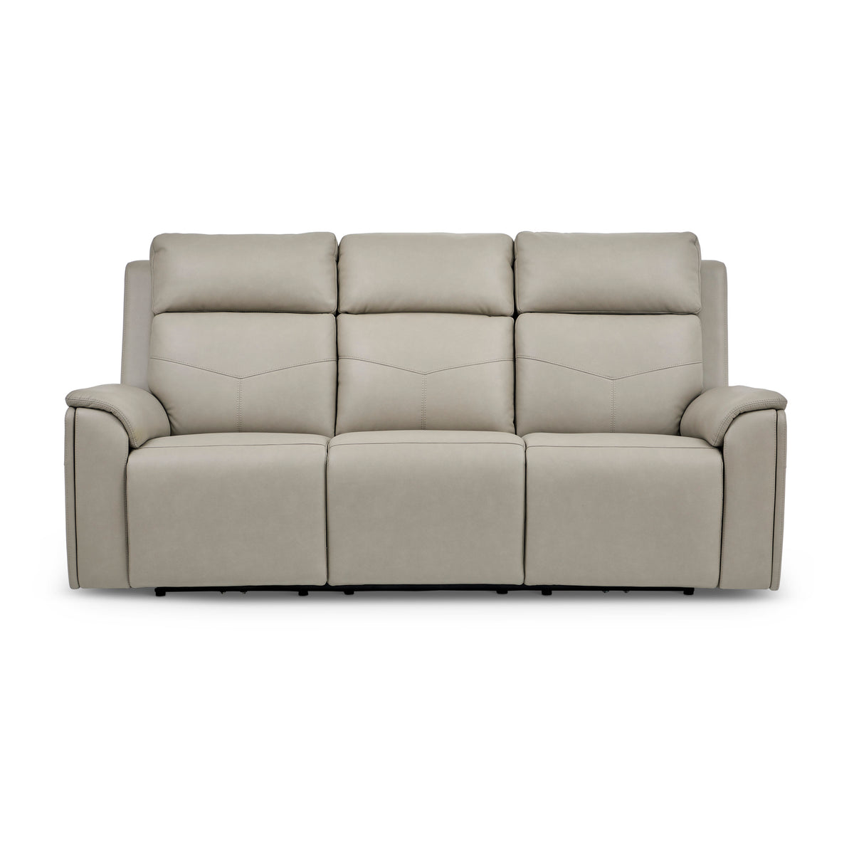 Vernon Vinyl Power Reclining Sofa with Console, Power Headrest, Lumbar, Heat & Massage