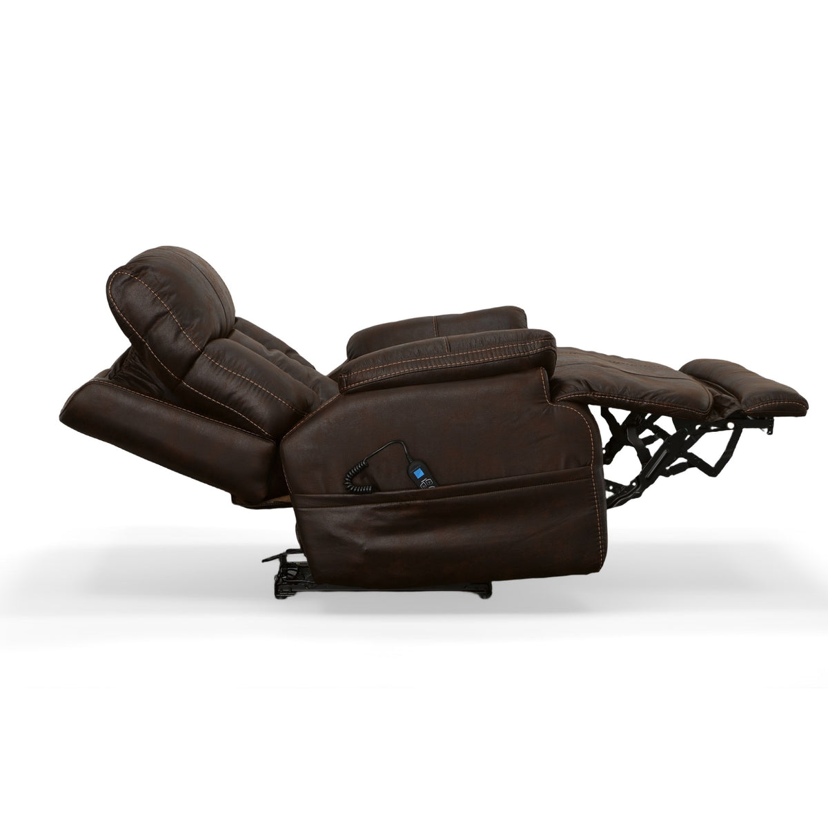 Clive Fabric Power Recliner with Power Headrest & Lumbar