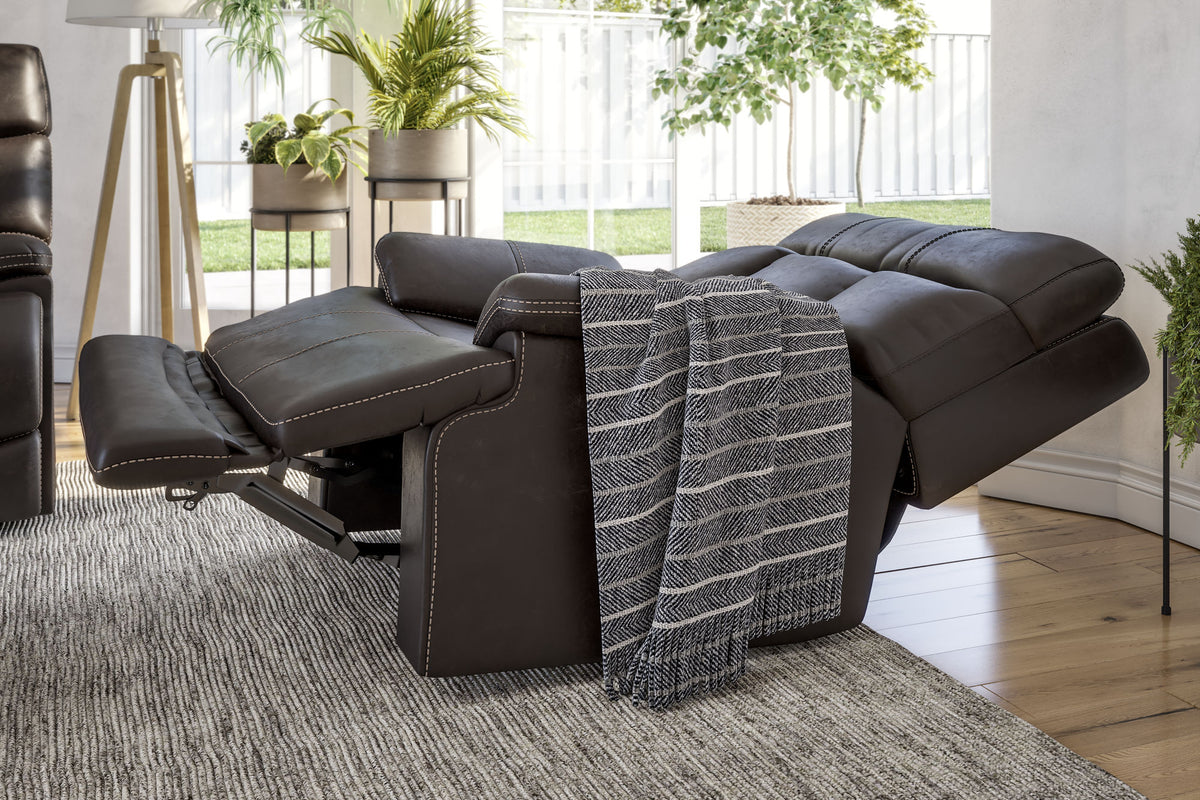 Clive Fabric Power Recliner with Power Headrest & Lumbar