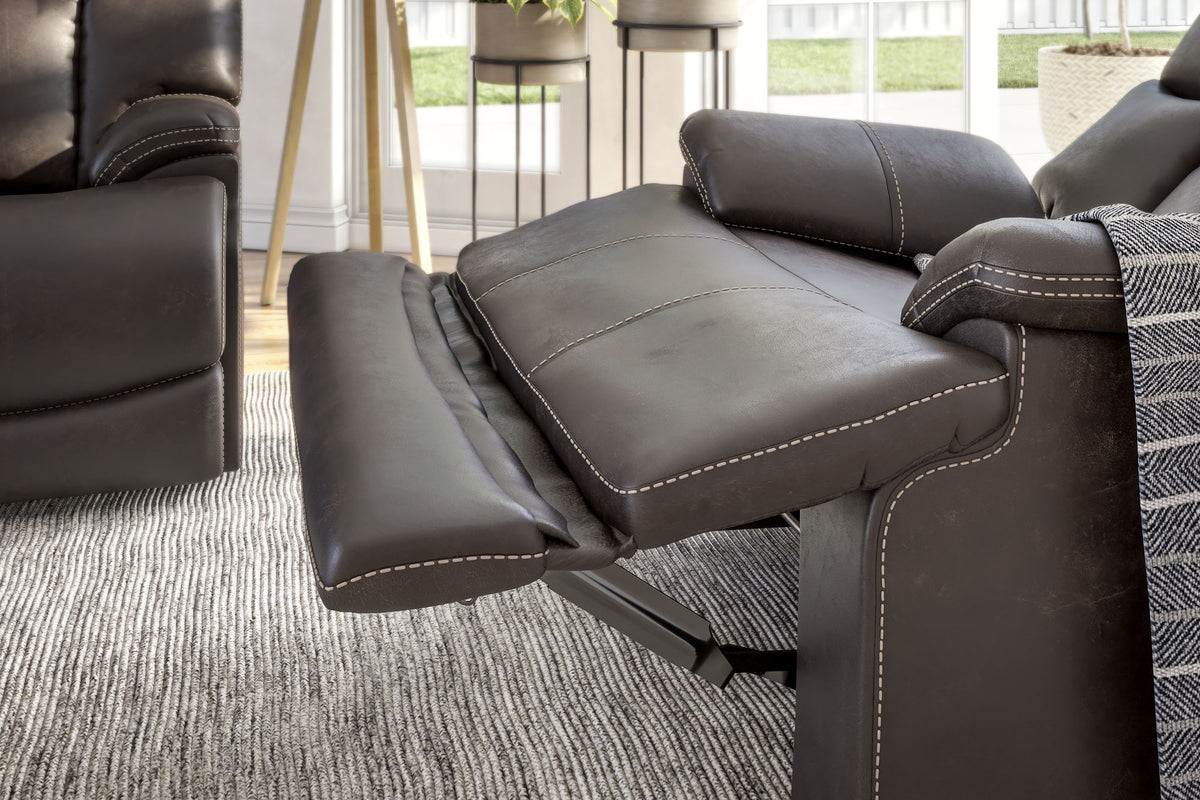 Clive Fabric Power Recliner with Power Headrest & Lumbar