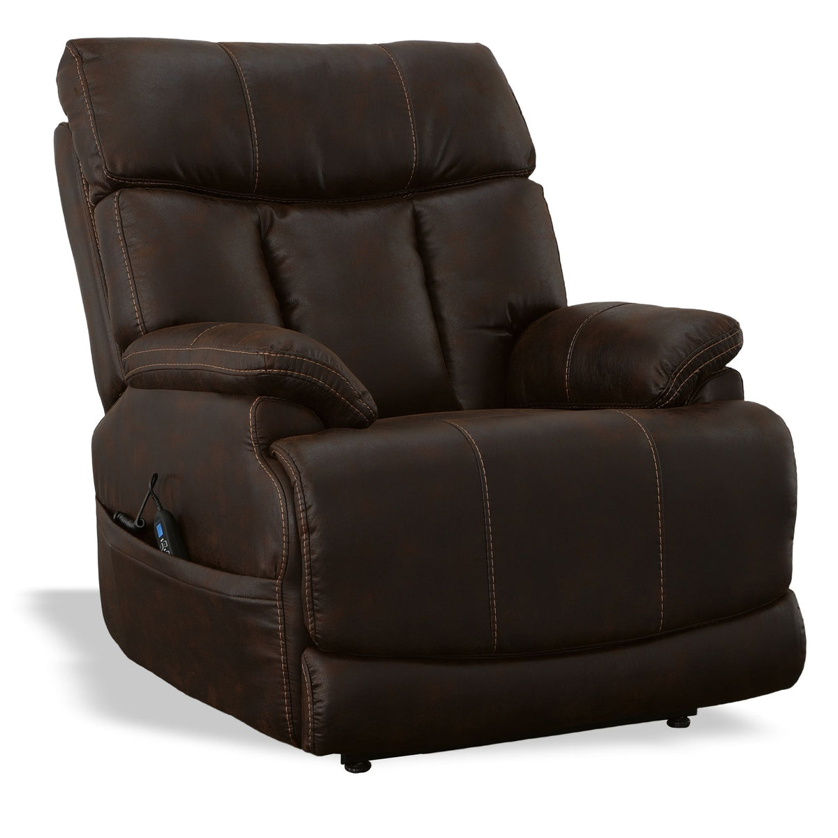 Clive Fabric Power Lift Recliner with Power Headrest & Lumbar