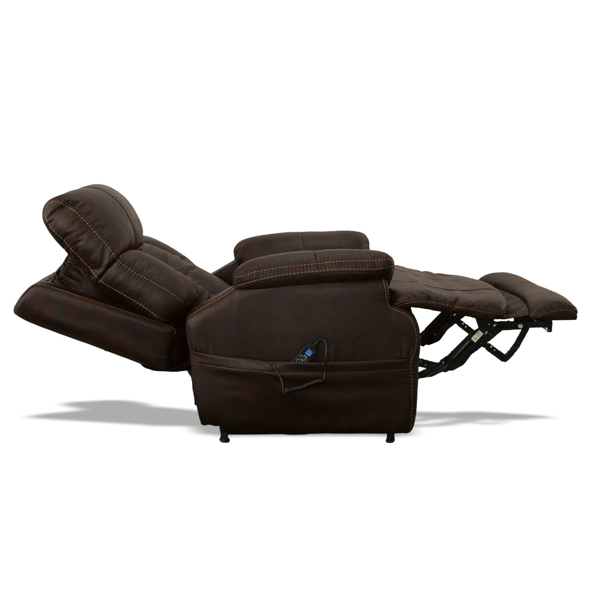 Clive Fabric Power Lift Recliner with Power Headrest & Lumbar