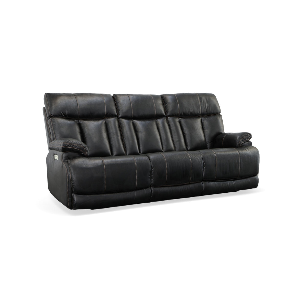 Clive Fabric Power Reclining Sofa with Power Headrests & Lumbar