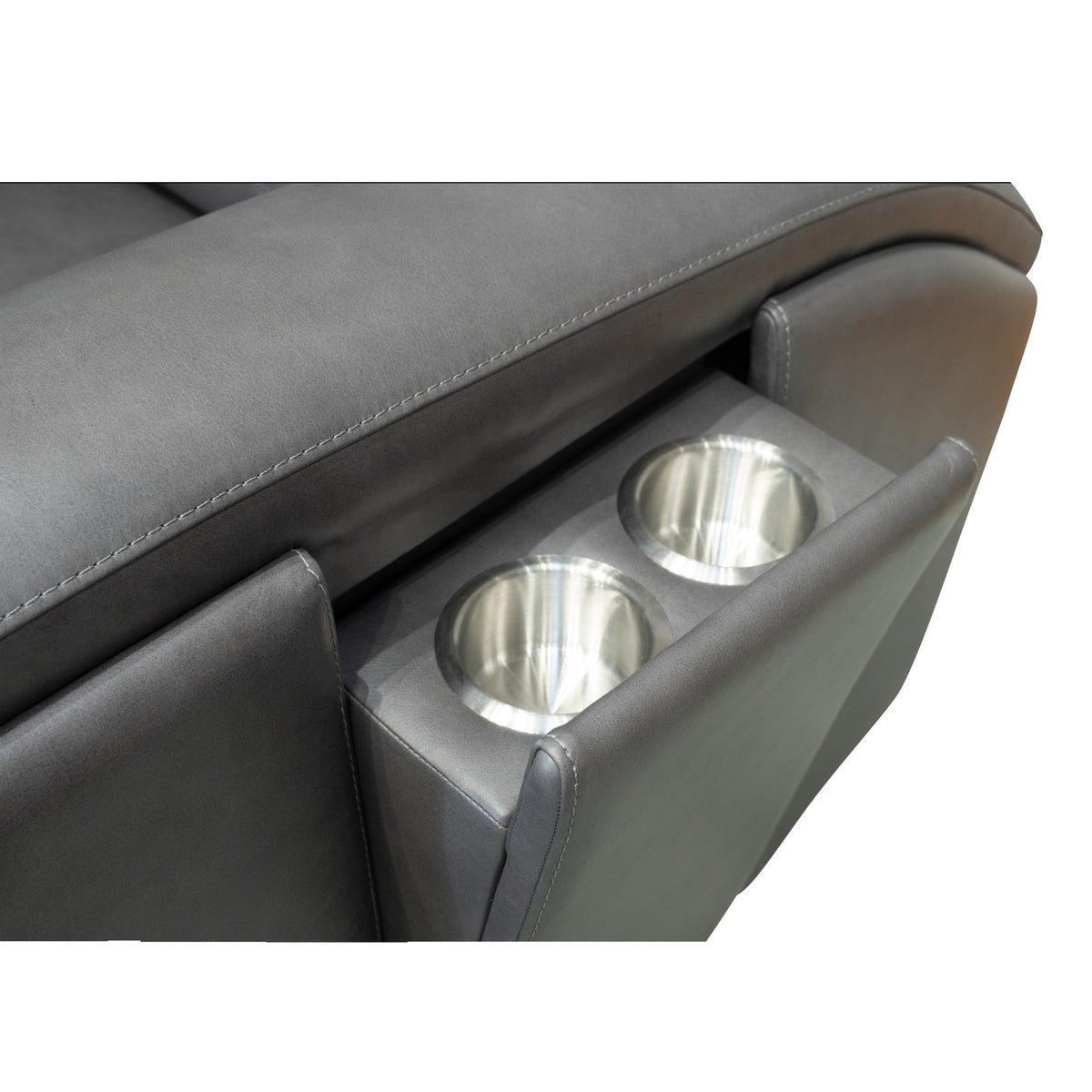 Wyatt Leather Power Recliner with Power Headrest & Lumbar