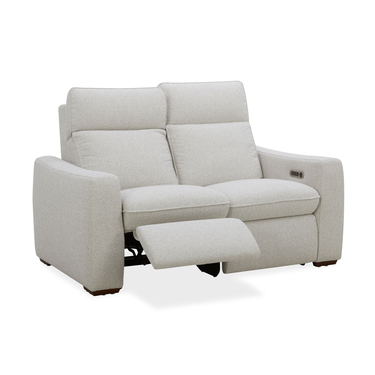 Ava Fabric Power Reclining Loveseat with Power Headrest & Lumbar