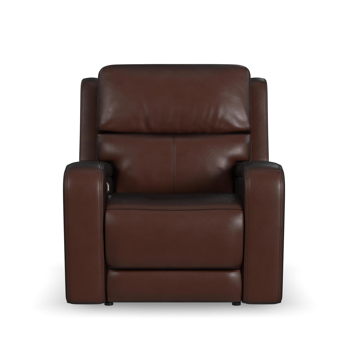 Oasis Leather Power Recliner with Power Headrest, Lumbar, Heat & Massage