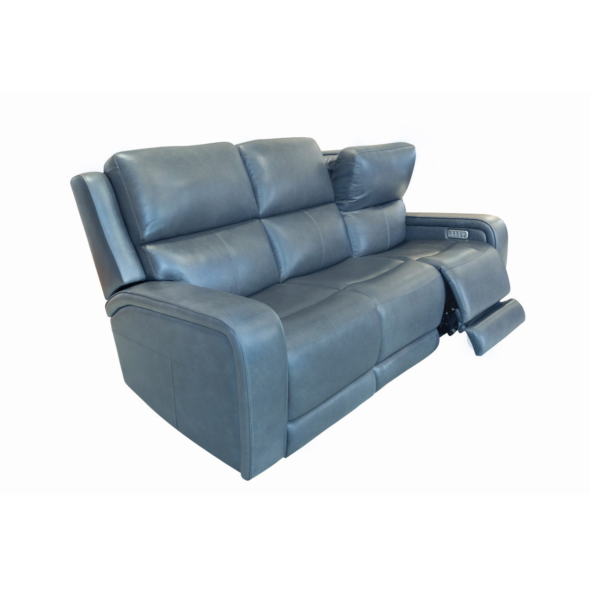 Oasis Leather Power Reclining Sofa with Power Headrests, Lumbar, Heat & Massage