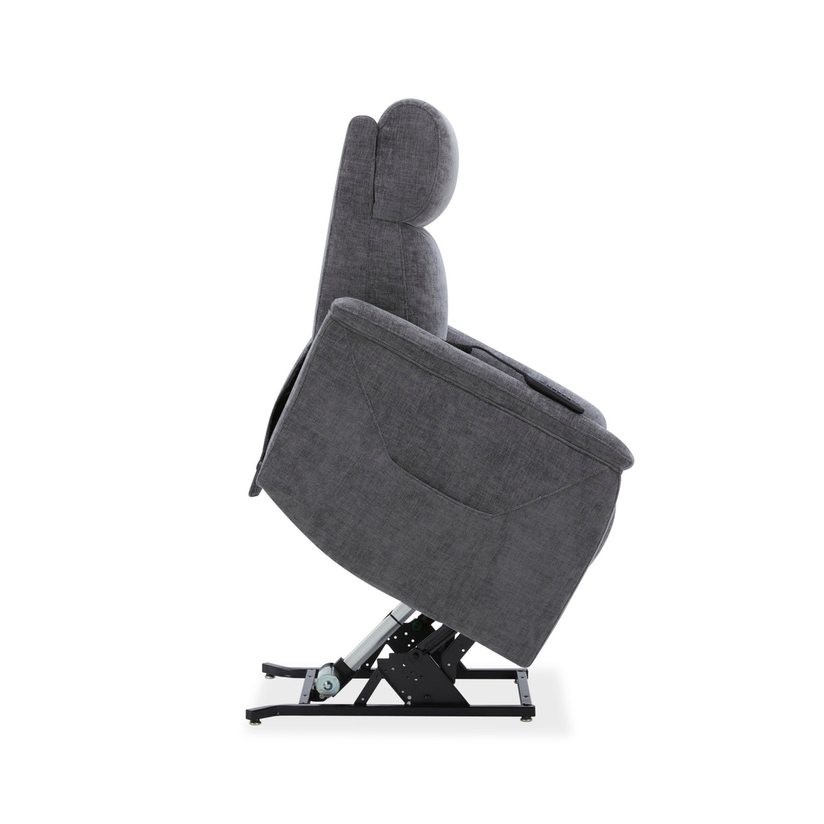Luma Petite Fabric Power Lift Recliner with Power Headrest, Lumbar, Heat & Massage