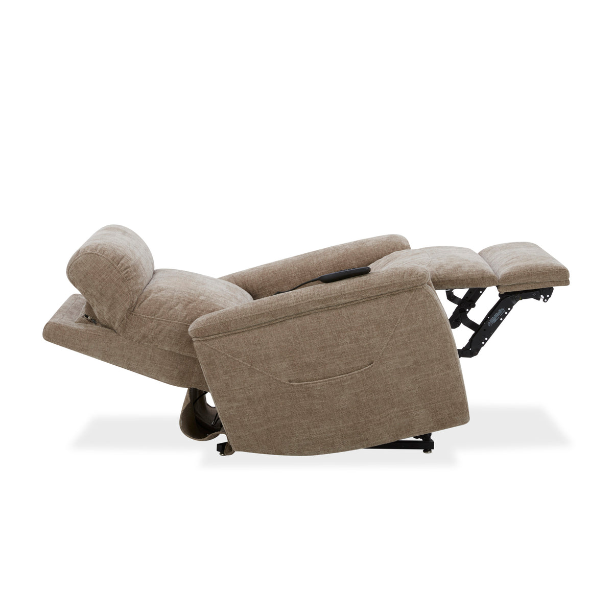 Luma Petite Fabric Power Lift Recliner with Power Headrest, Lumbar, Heat & Massage