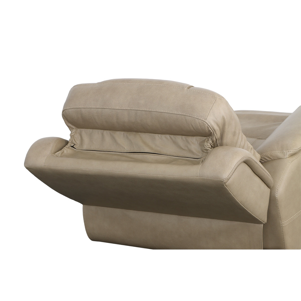 Crew Leather Power Recliner with Power Headrest & Lumbar