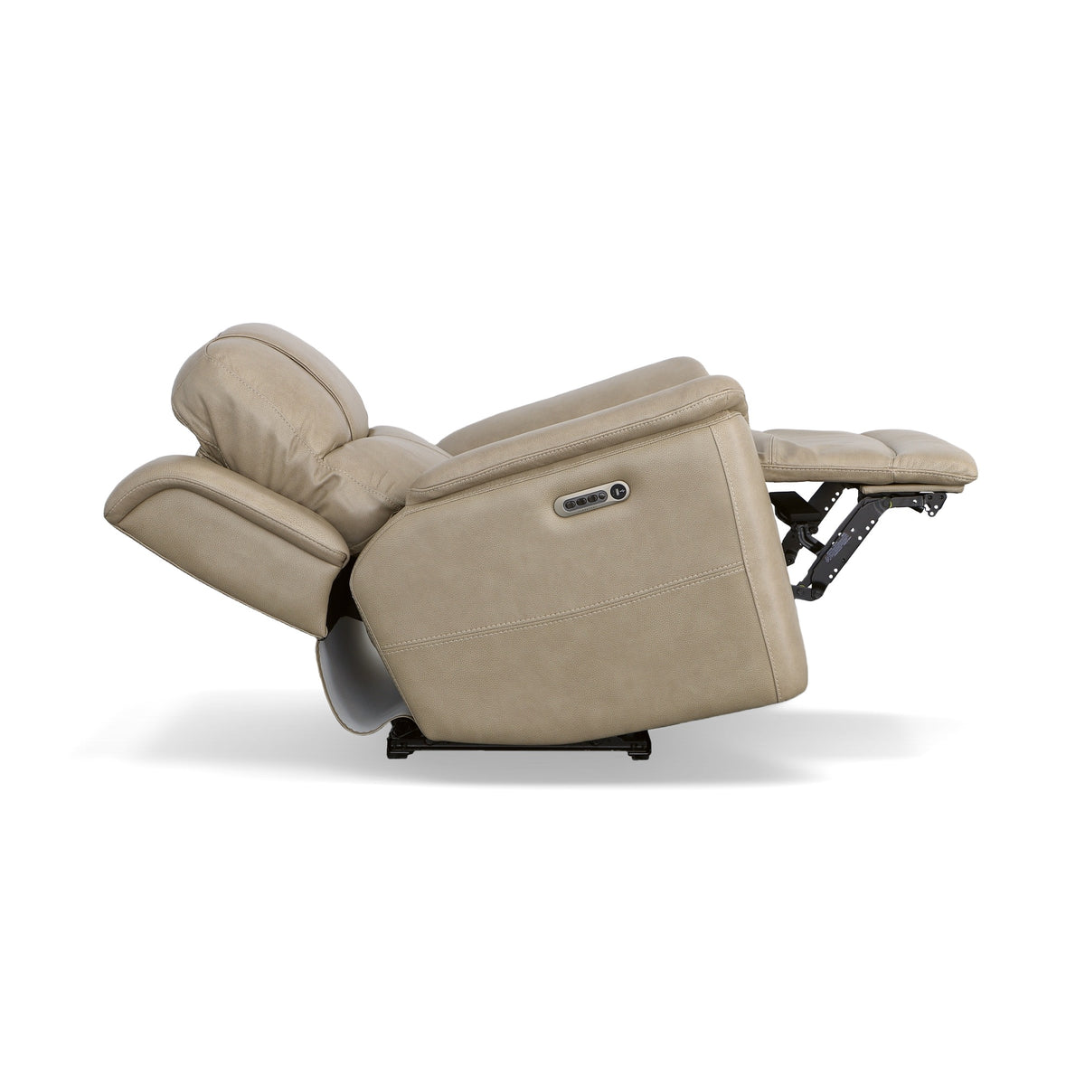 Crew Leather Power Recliner with Power Headrest & Lumbar
