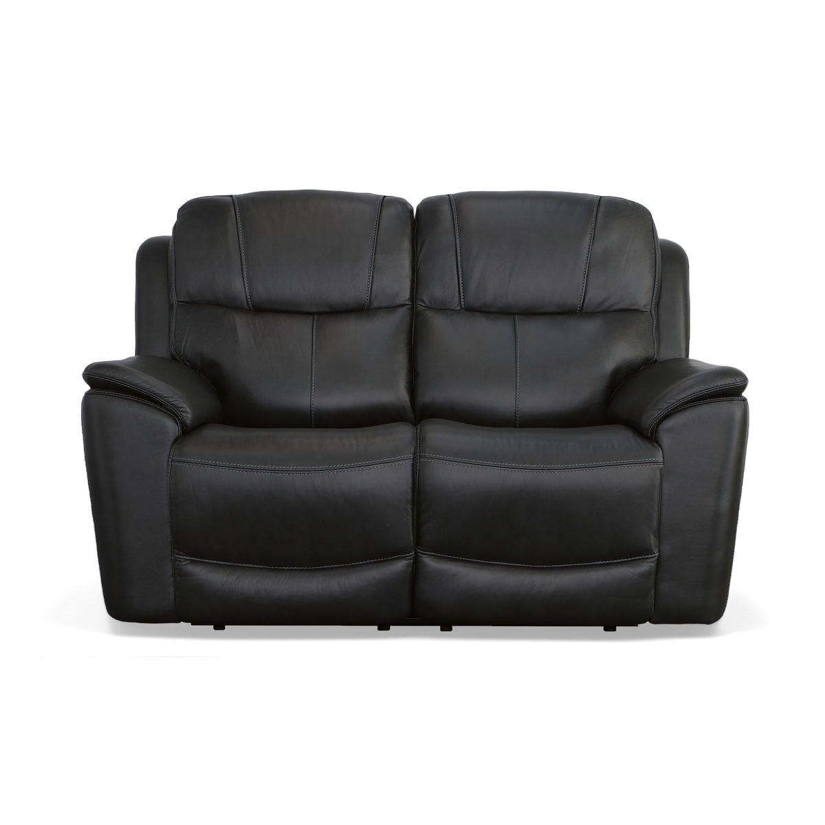 Crew Leather Power Reclining Loveseat with Power Headrests & Lumbar