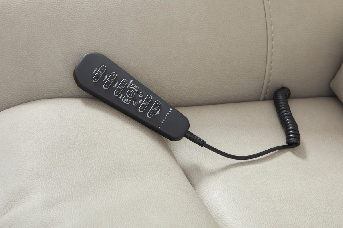 Artemis Fabric Power Rocking Recliner with Power Headrest, Lumbar, Heat & Massage