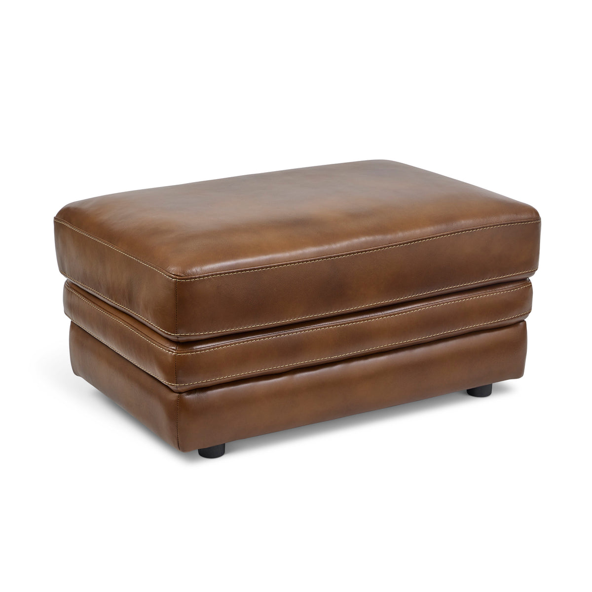 David Leather Ottoman
