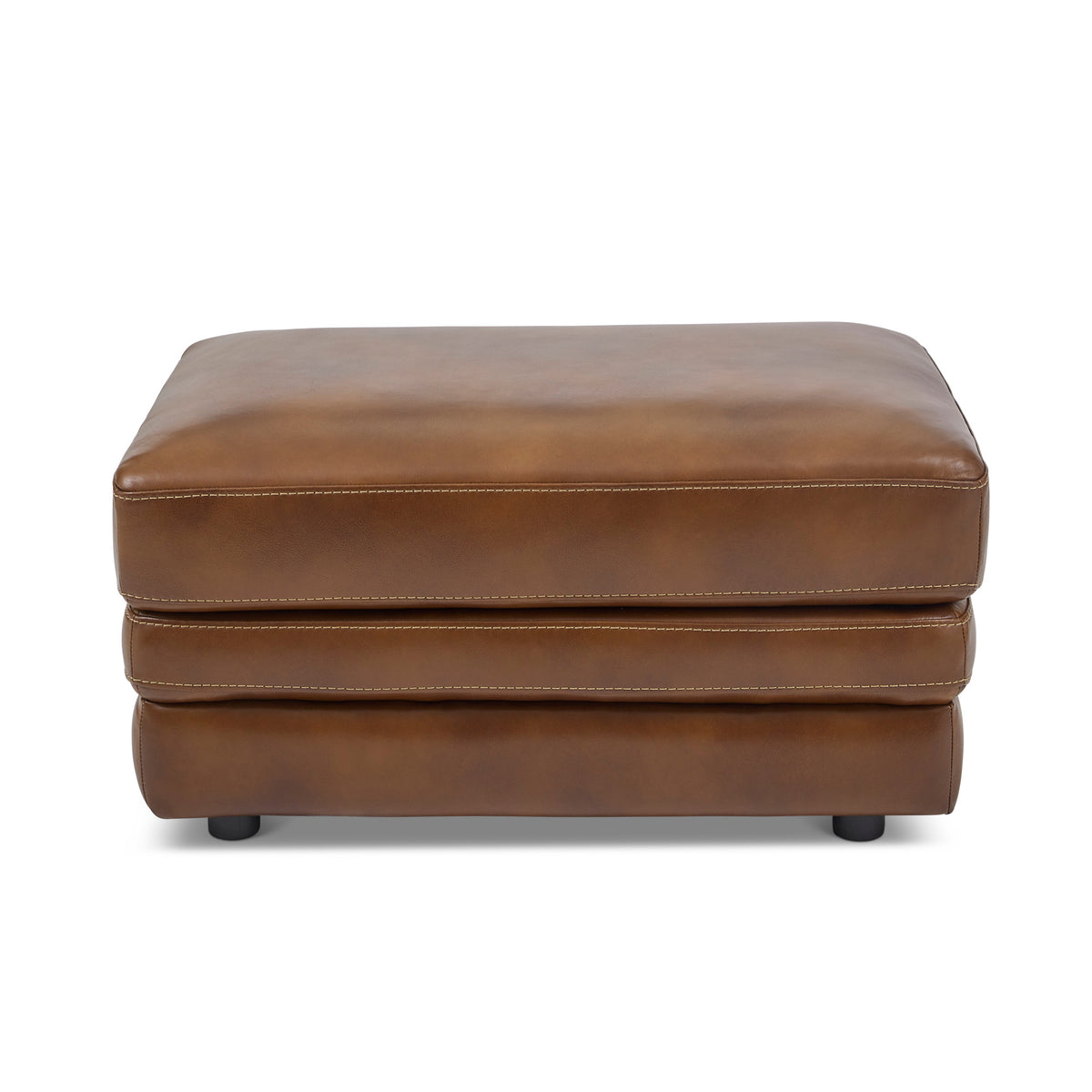 David Leather Ottoman