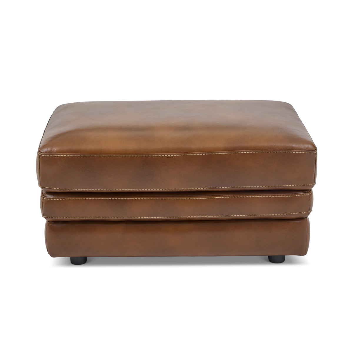 David Leather Ottoman