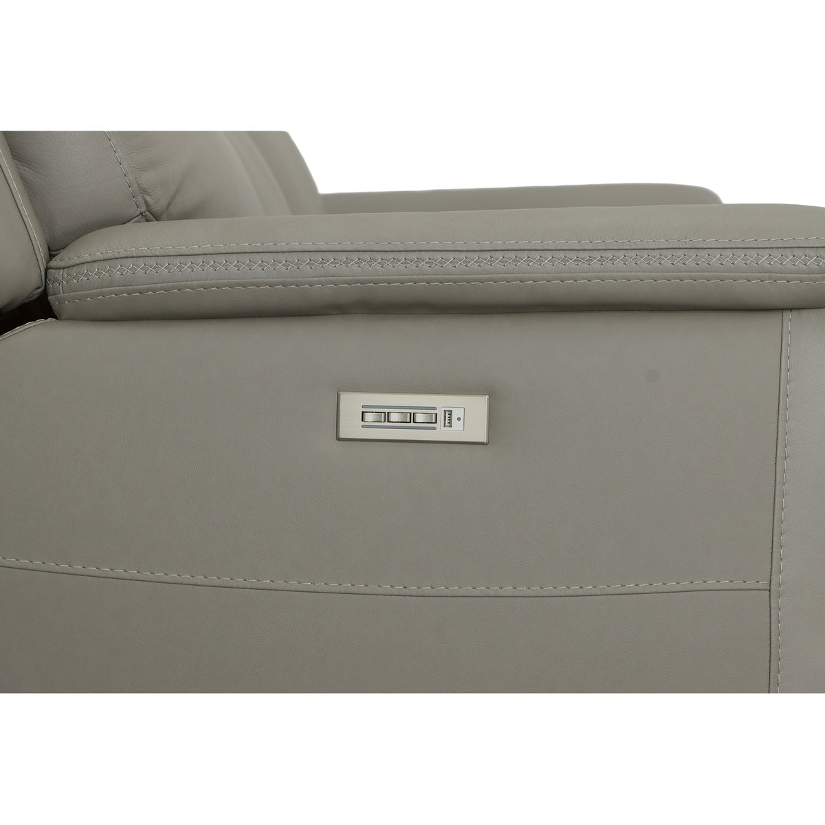 Sawyer Leather Power Reclining Sofa with Power Headrests & Lumbar