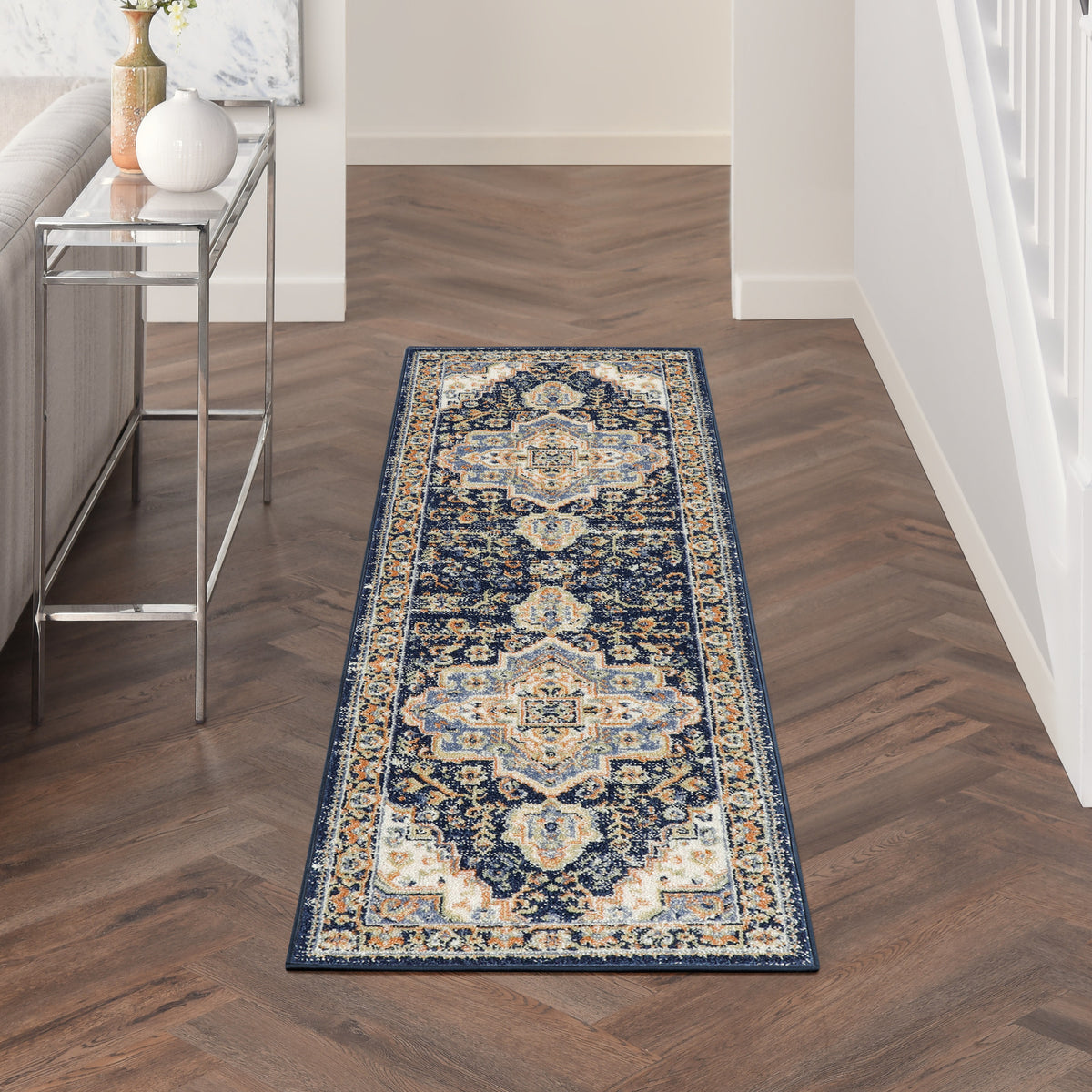 Nourison Essentials Persian NRE07 Navy Rug