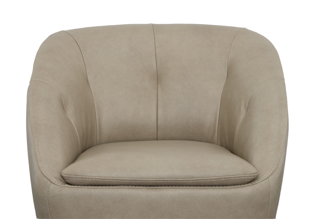 Wade Leather Swivel Chair