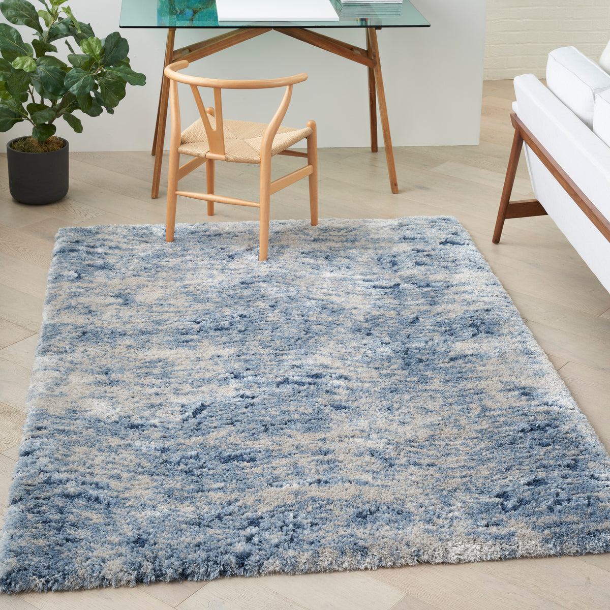 Dreamy Shag DRS06 Light Blue Rug