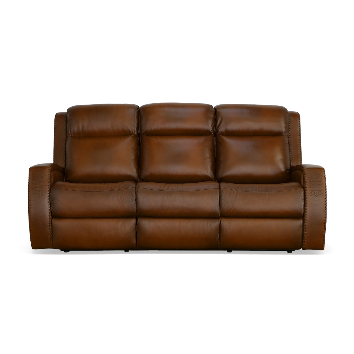 Mustang Leather Power Sofa with Power Headrest