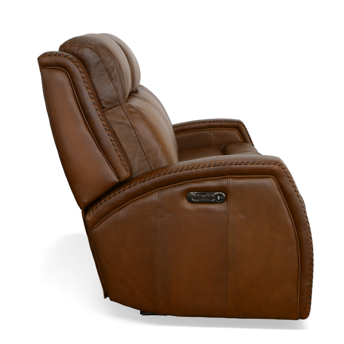 Mustang Leather Power Sofa with Power Headrest