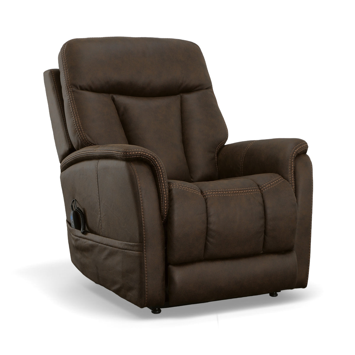 Atlas Fabric Power Lift Recliner with Power Headrest & Lumbar