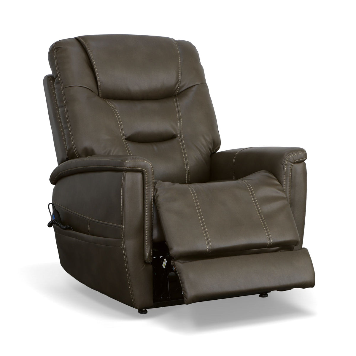 Shaw Fabric Power Lift Recliner with Power Headrest & Lumbar