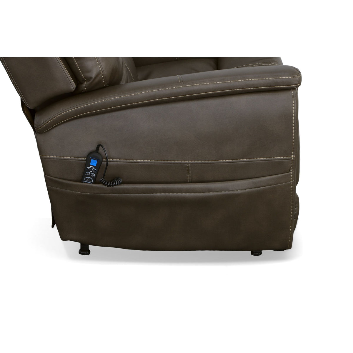 Shaw Fabric Power Lift Recliner with Power Headrest & Lumbar