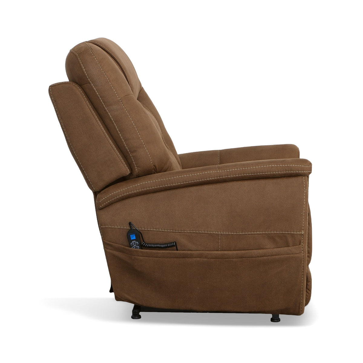 Shaw Fabric Power Lift Recliner with Power Headrest & Lumbar