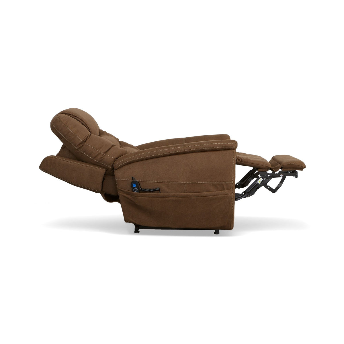 Shaw Fabric Power Lift Recliner with Power Headrest & Lumbar
