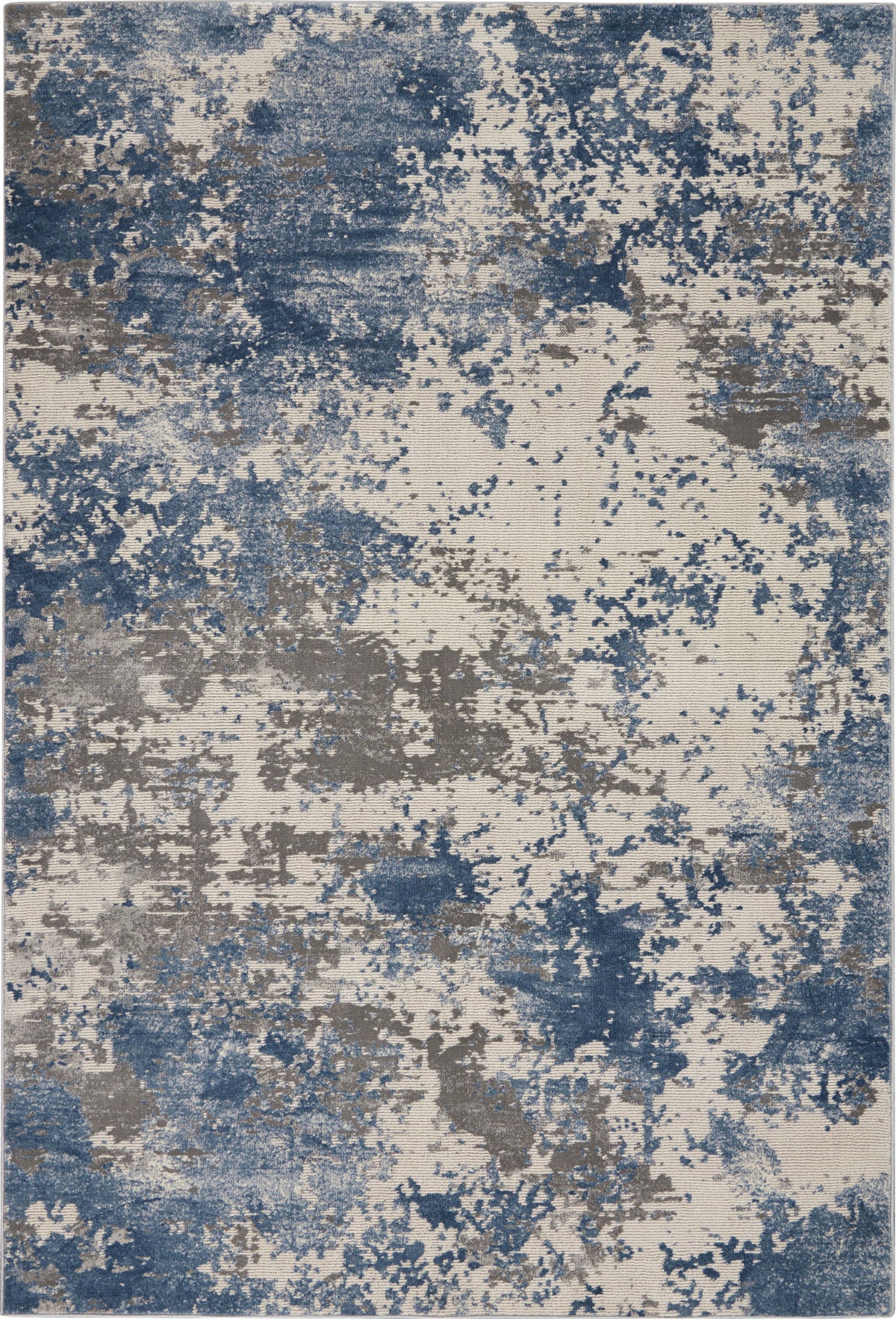 Rustic Textures RUS08 Grey Blue Rug
