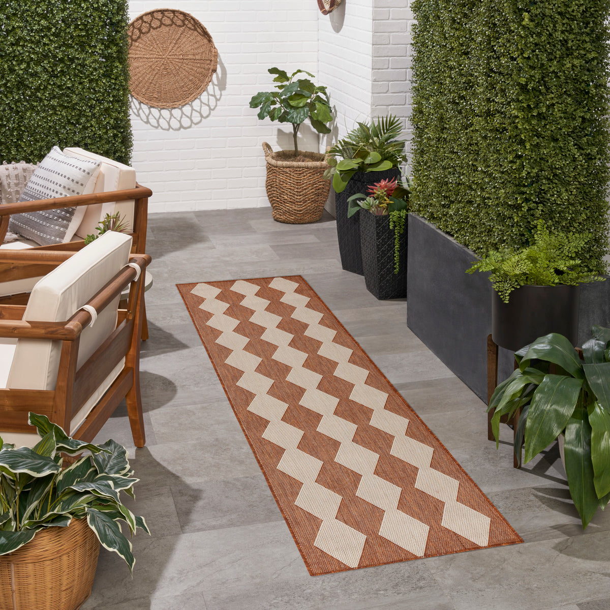 Positano POS04 Terracotta Rug